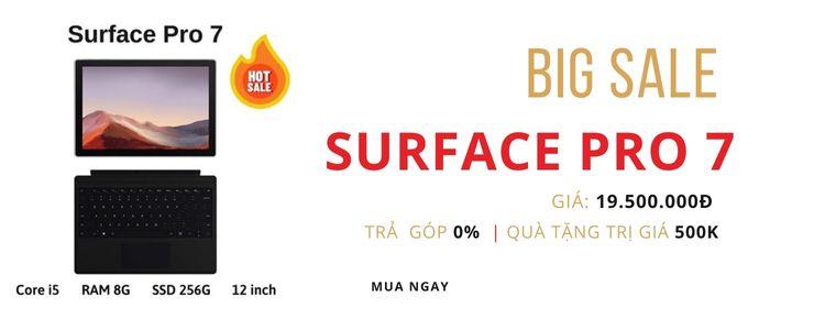 Siêu sale Surface Pro 7 New Seal