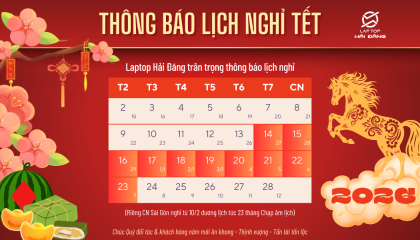 Lịch nghỉ Tết Dương