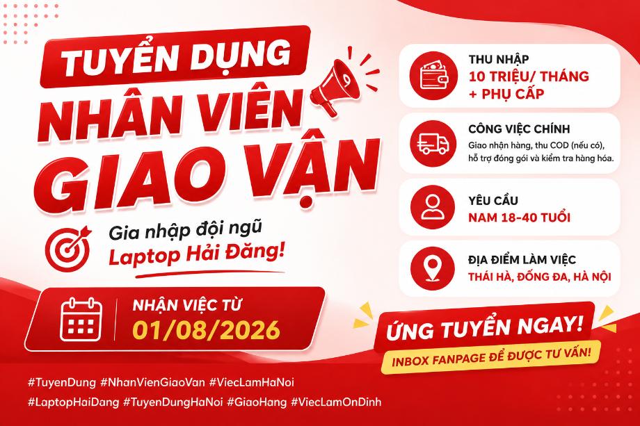 Tuyển nhân viên giao vận