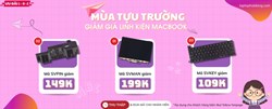 Giảm giá linh kiện Macbook mùa tựu trường 2023