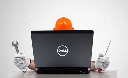 laptop Dell bị treo logo
