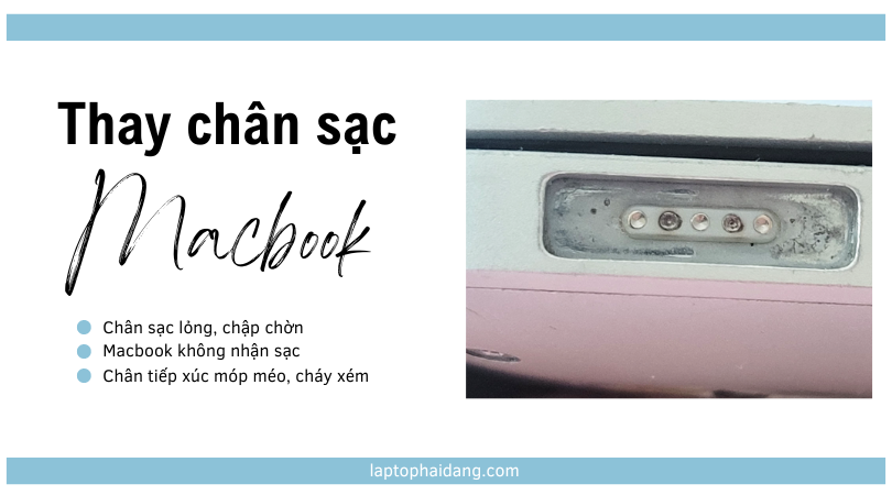 thay chân nguồn Macbook