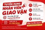 Hải Đăng tuyển dụng nhân viên giao vận Tháng 8