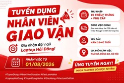 Hải Đăng tuyển dụng nhân viên giao vận Tháng 8